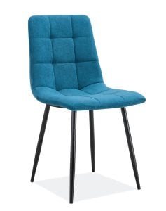 'מנדרין' בד בוקלה כחול